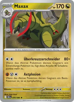 Maxax, Karte 070 aus Schwarze Blitze