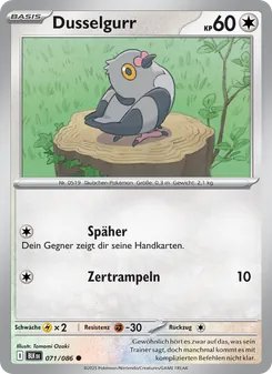 Dusselgurr, Karte 071 aus Schwarze Blitze