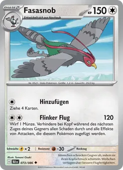 Fasasnob, Karte 073 aus Schwarze Blitze