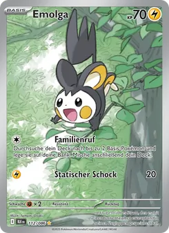 Emolga, Karte 112 aus Schwarze Blitze