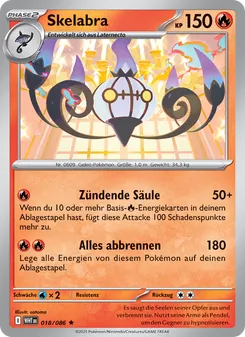 Skelabra, Karte 018 aus Weiße Flammen
