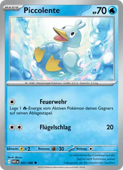 Piccolente, Karte 025 aus Weiße Flammen