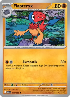 Flapteryx, Karte 050 aus Weiße Flammen