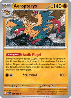 Aeropteryx, Karte 051 aus Weiße Flammen