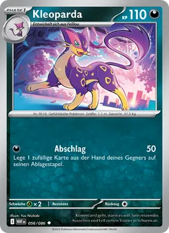 Kleoparda, Karte 056 aus Weiße Flammen