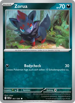 Zorua, Karte 061 aus Weiße Flammen