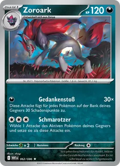 Zoroark, Karte 062 aus Weiße Flammen