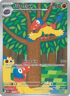 Flapteryx, Karte 131 aus Weiße Flammen