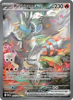 Reshiram-ex, Karte 166 aus Weiße Flammen