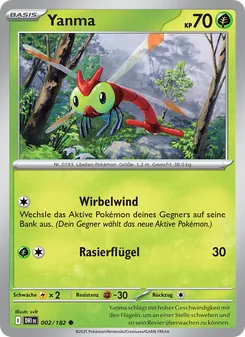 Yanma, Karte 002 aus Ewige Rivalen