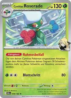 Cynthias Roserade, Karte 008 aus Ewige Rivalen