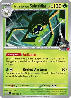 Team Rockets Spinsidias, Karte 020 aus Ewige Rivalen