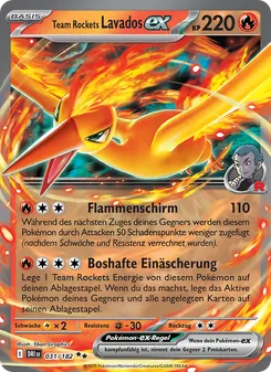Team Rockets Lavados-ex, Karte 031 aus Ewige Rivalen