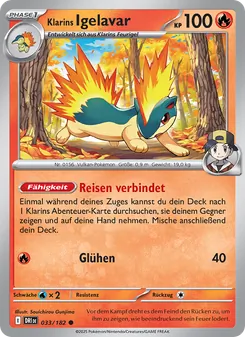 Klarins Igelavar, Karte 033 aus Ewige Rivalen