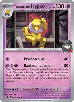 Team Rockets Hypno, Karte 080 aus Ewige Rivalen