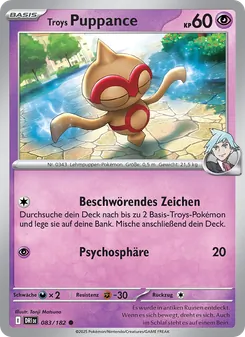 Troys Puppance, Karte 083 aus Ewige Rivalen