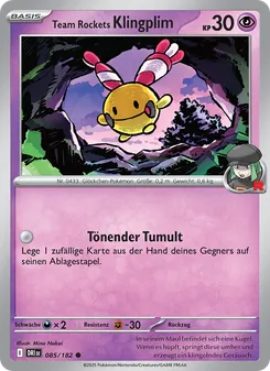 Team Rockets Klingplim, Karte 085 aus Ewige Rivalen