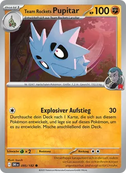 Team Rockets Pupitar, Karte 095 aus Ewige Rivalen