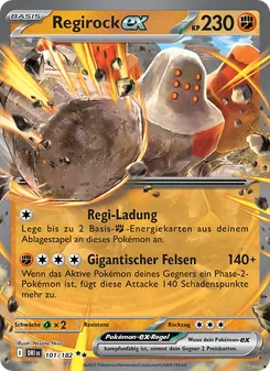 Regirock-ex, Karte 101 aus Ewige Rivalen