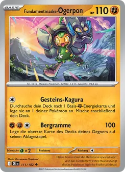 Fundamentmaske-Ogerpon, Karte 111 aus Ewige Rivalen