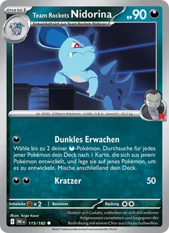 Team Rockets Nidorina, Karte 115 aus Ewige Rivalen