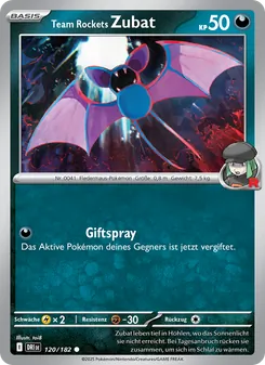 Team Rockets Zubat, Karte 120 aus Ewige Rivalen