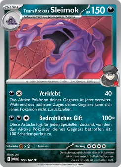 Team Rockets Sleimok, Karte 124 aus Ewige Rivalen