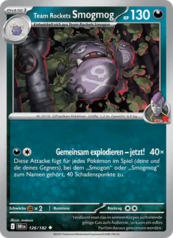 Team Rockets Smogmog, Karte 126 aus Ewige Rivalen