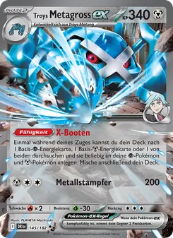 Troys Metagross-ex, Karte 145 aus Ewige Rivalen