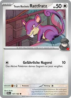 Team Rockets Rattfratz, Karte 147 aus Ewige Rivalen