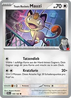 Team Rockets Mauzi, Karte 149 aus Ewige Rivalen