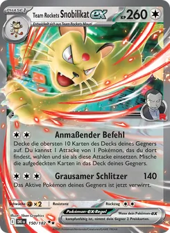 Team Rockets Snobilikat-ex, Karte 150 aus Ewige Rivalen