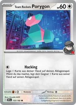Team Rockets Porygon, Karte 153 aus Ewige Rivalen