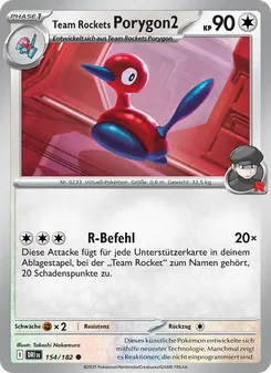 Team Rockets Porygon2, Karte 154 aus Ewige Rivalen