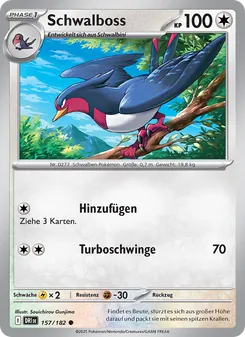 Schwalboss, Karte 157 aus Ewige Rivalen