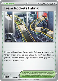 Team Rockets Fabrik, Karte 173 aus Ewige Rivalen