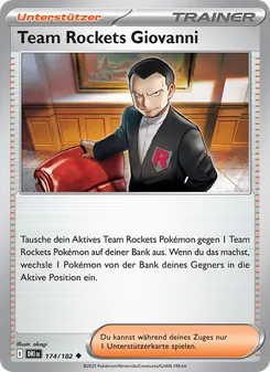 Team Rockets Giovanni, Karte 174 aus Ewige Rivalen
