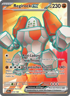Regirock-ex, Karte 214 aus Ewige Rivalen