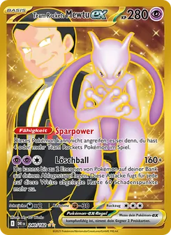 Team Rockets Mewtu-ex, Karte 240 aus Ewige Rivalen