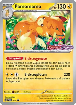 Pamomamo, Karte 006 aus SVP Black Star Promos