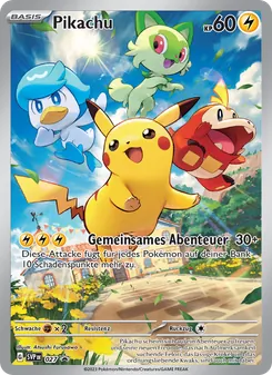 Pikachu, Karte 027 aus SVP Black Star Promos