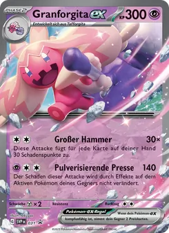 Granforgita-ex, Karte 031 aus SVP Black Star Promos