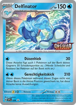 Delfinator, Karte 036 aus SVP Black Star Promos