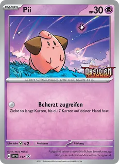 Pii, Karte 037 aus SVP Black Star Promos