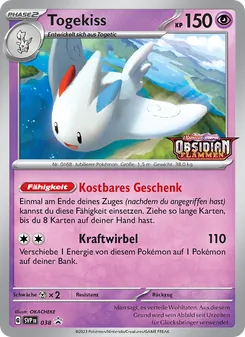 Togekiss, Karte 038 aus SVP Black Star Promos