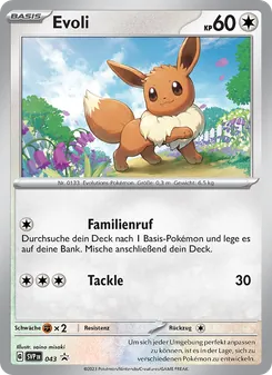 Evoli, Karte 043 aus SVP Black Star Promos