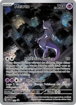 Mewtu, Karte 052 aus SVP Black Star Promos