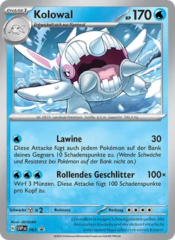 Kolowal, Karte 063 aus SVP Black Star Promos