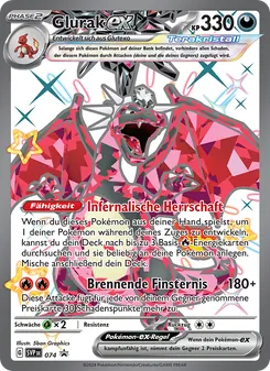 Glurak-ex, Karte 074 aus SVP Black Star Promos