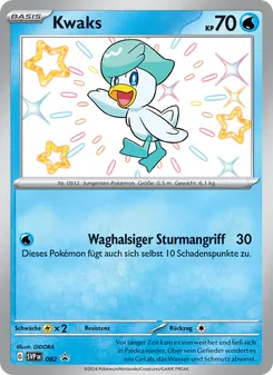 Kwaks, Karte 082 aus SVP Black Star Promos